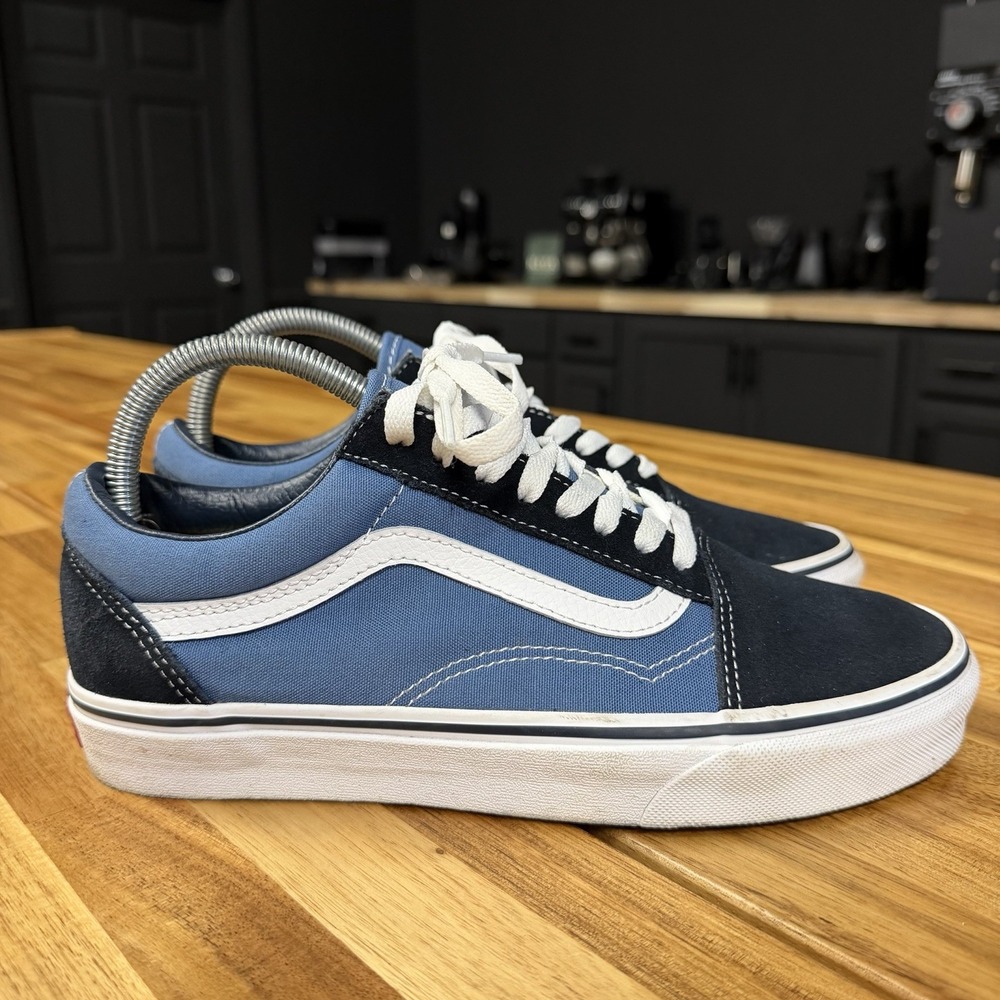 VANS Old Skool Navy Blue Men's 7.5 Women's 9 Unisex Skate Shoes Suede/ Canvas